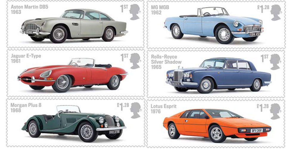 Des timbres célèbrent les légendes mécaniques britanniques