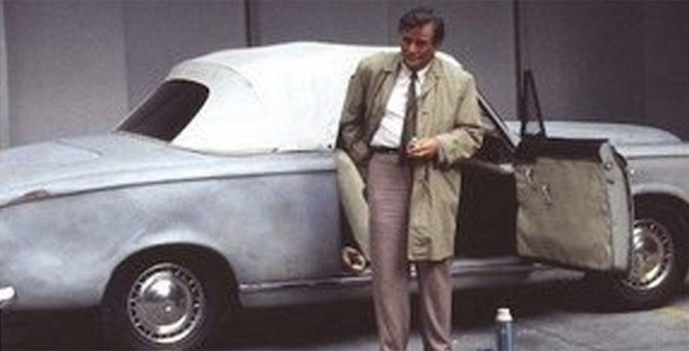 Publicité : Columbo abandonne sa Peugeot 403 Cabriolet