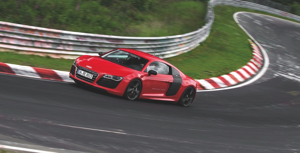 Audi R8 e-tron: Weltrekord auf der Nuerburgring Nordschleife am 26. Juni 2012