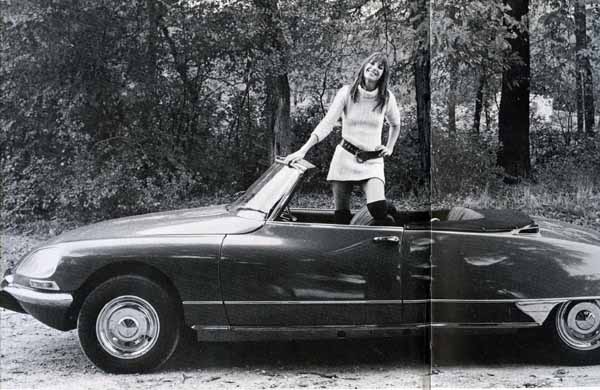 Citroen cabrio DS21 Jane Birkin-2