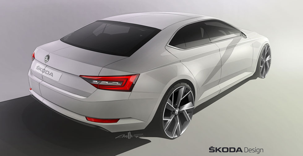 Dessin : Skoda Superb