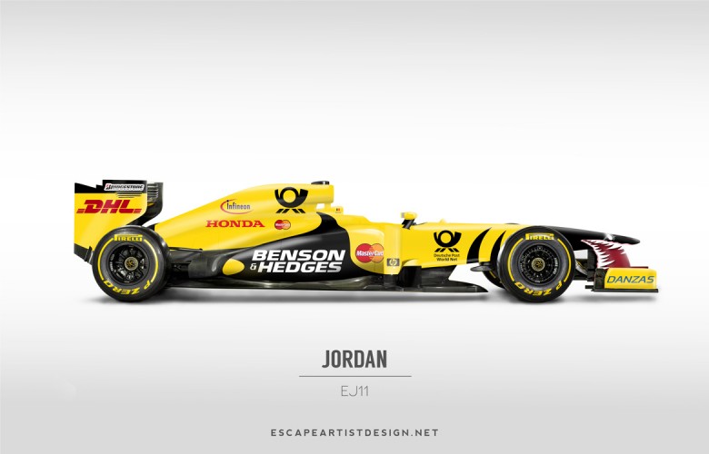 Nouvelles F1 Anciennes livrées_Jordan