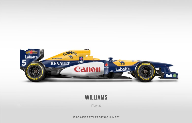 Nouvelles F1 Anciennes livrées_Williams
