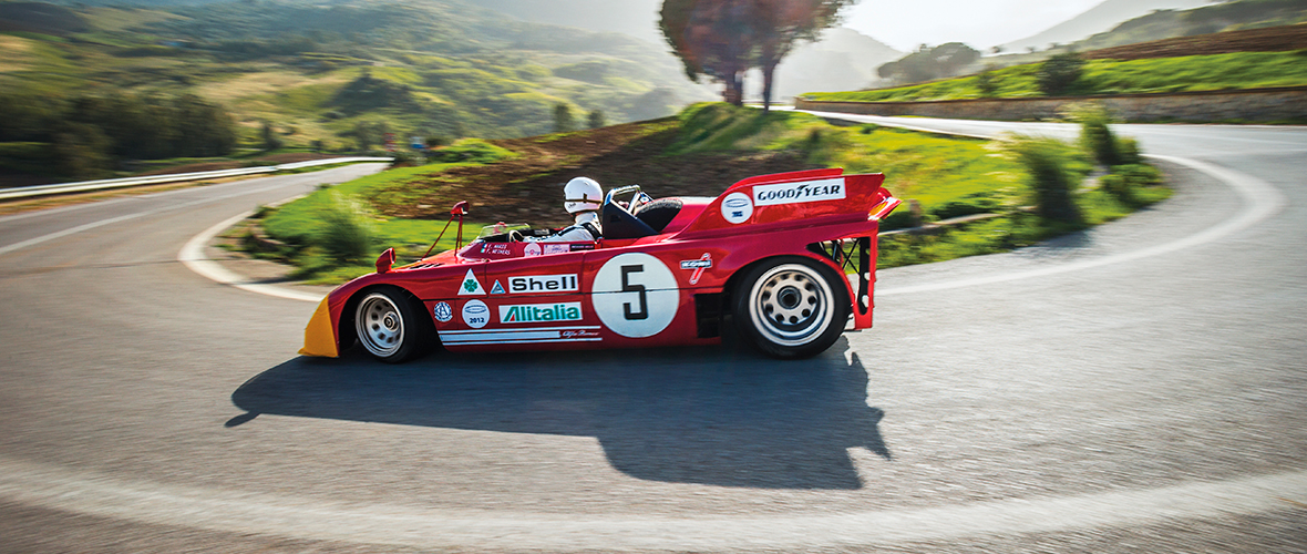 Une Alfa Romeo 33TT3, Daniel Ricciardo et la Targa Florio