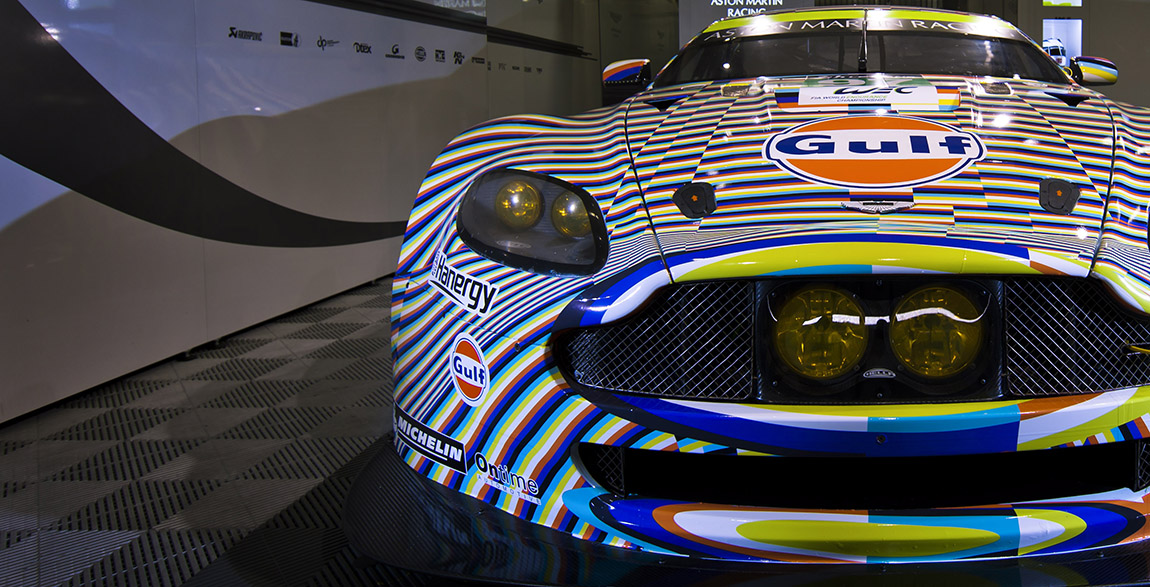 Aston Martin Vantage GTE : l’Art Car Rehberger du Mans 2015. #AMRart
