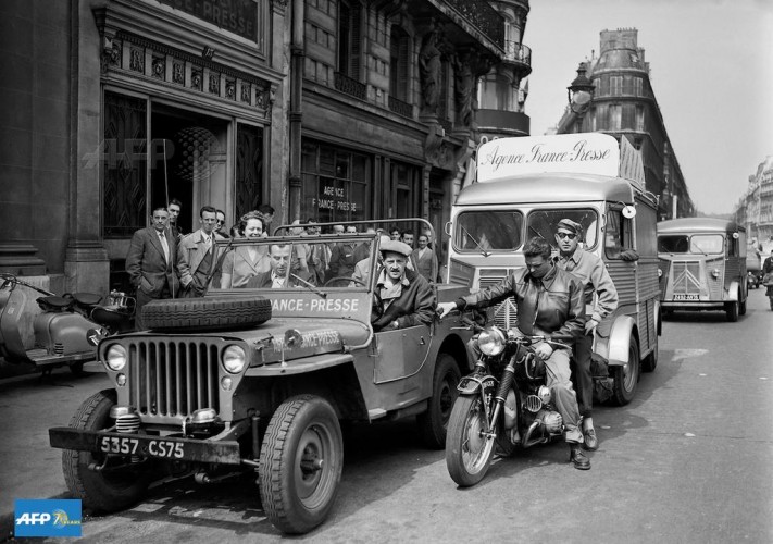 jeep tour de france 1955 AFP presse