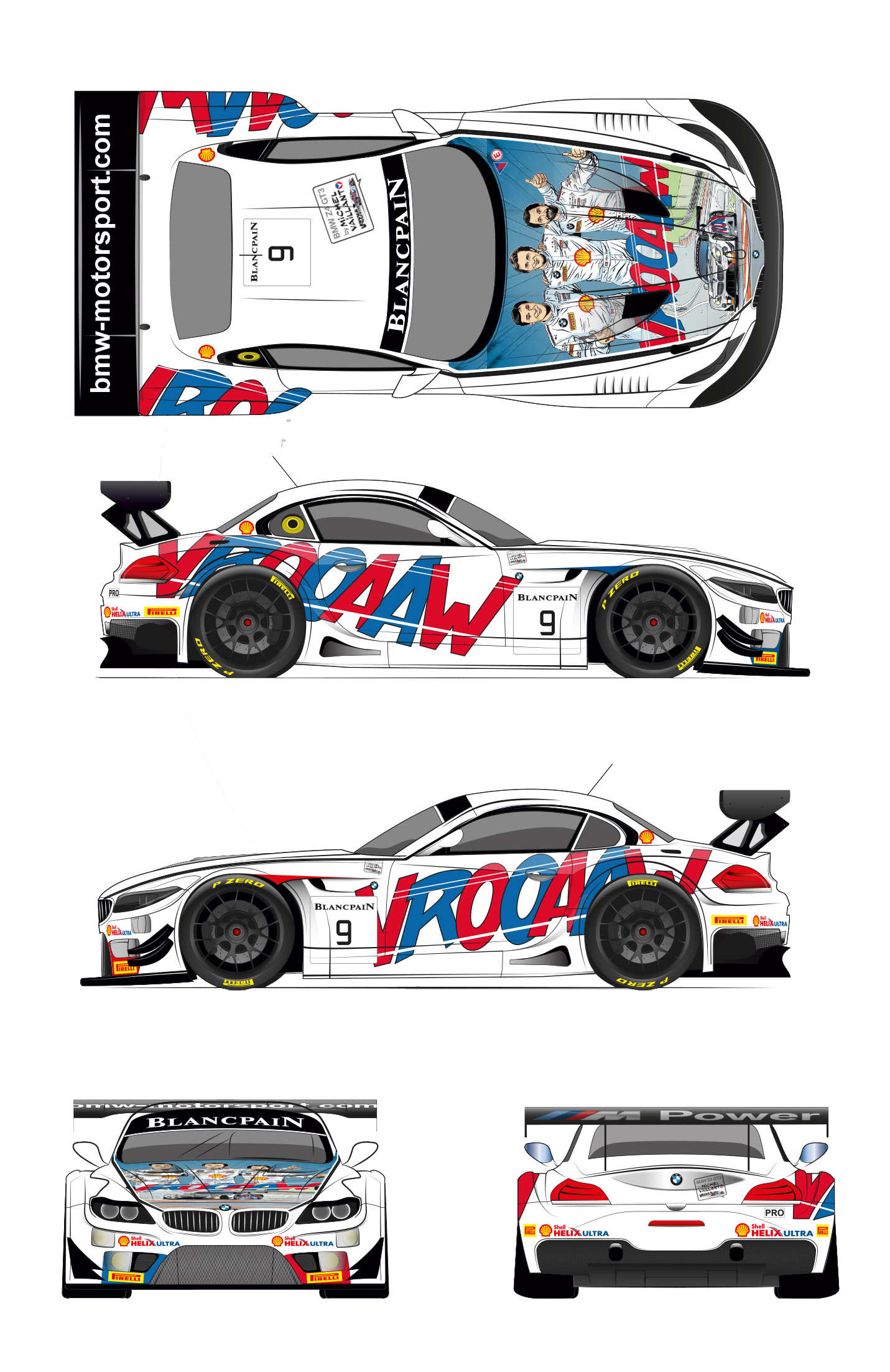 michel vaillant 24 heures de spa 2015 bmw Z4 GT3 livery