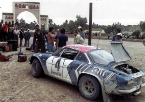 Alpine Renault A110 - Bernard Darniche : Alain Mahe- Rallye du Maroc 1973 - 01