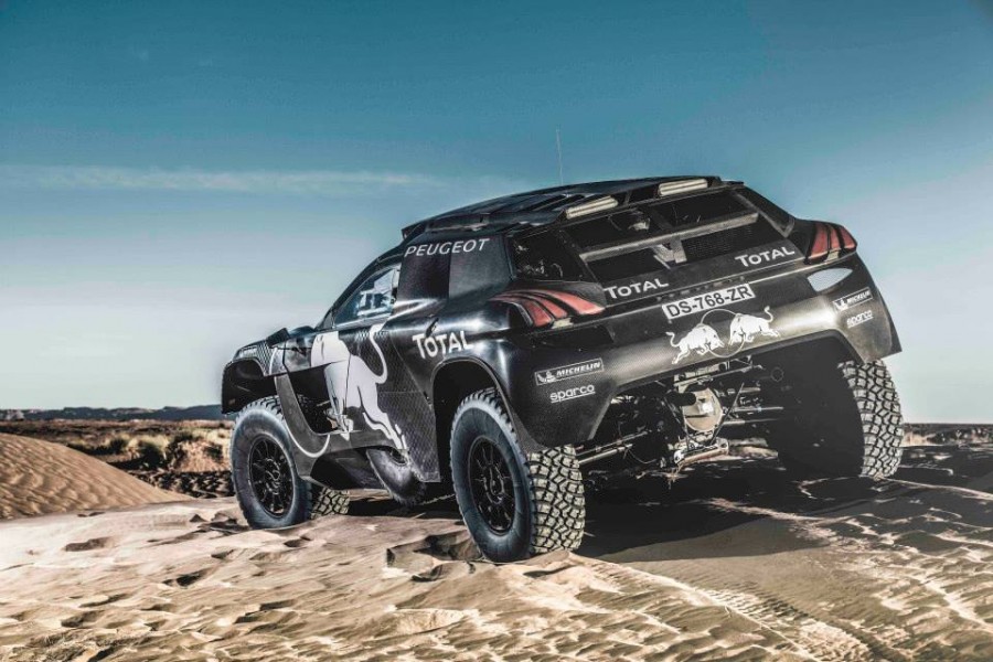 Peugeot 2008 DKR Evo Red Bull Dakar 2016 essais Maroc Espagne