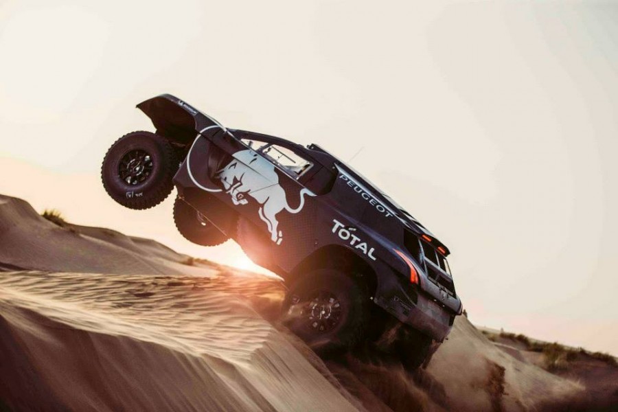 Peugeot 2008 DKR Evo Red Bull Dakar 2016 essais Maroc Espagne