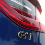 Renault Megane GT 2016 - Photo détail, logo GT, malle arrière.