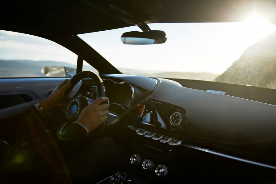 Interieur Alpine A120 - reveal Monte Carlo Col de Turini