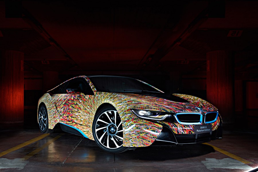 W Italia BMW i8 Giacomo Balla Garage Italia Customs BMW art car 04