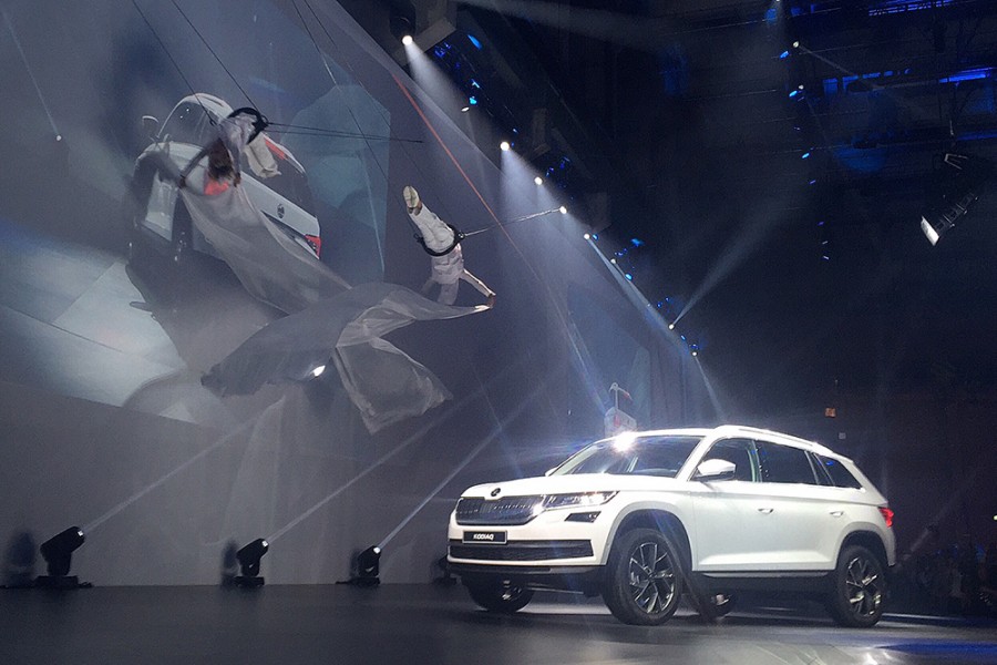 Skoda Kodias reveal world premiere premiere mondiale Berlin 