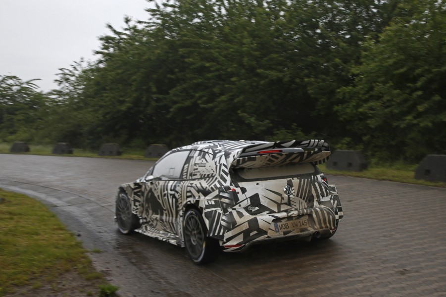 Dieter Depping, Erwin Mombaerts Volkswagen Polo R WRC (2017) Test Baumholder 2016