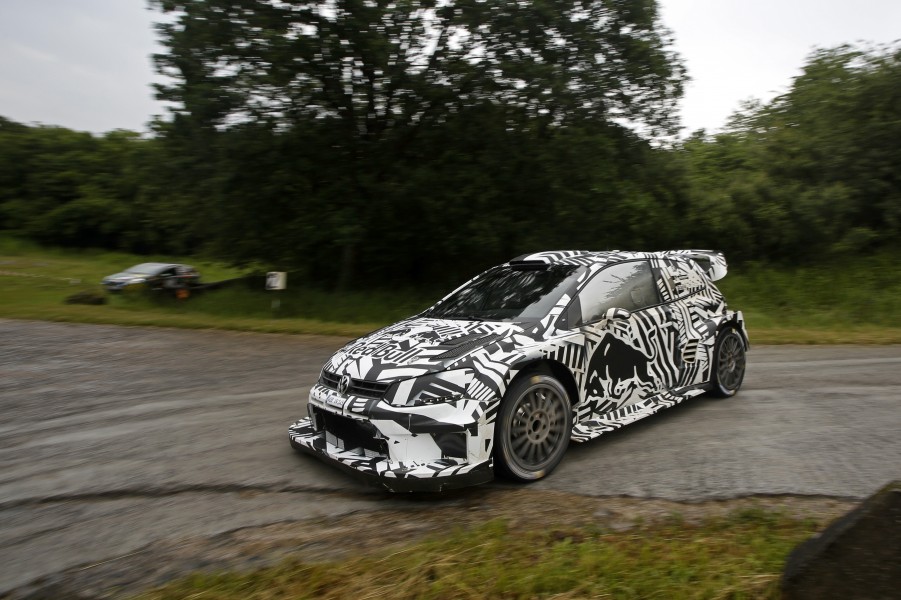Dieter Depping, Erwin Mombaerts Volkswagen Polo R WRC (2017) Test Baumholder 2016