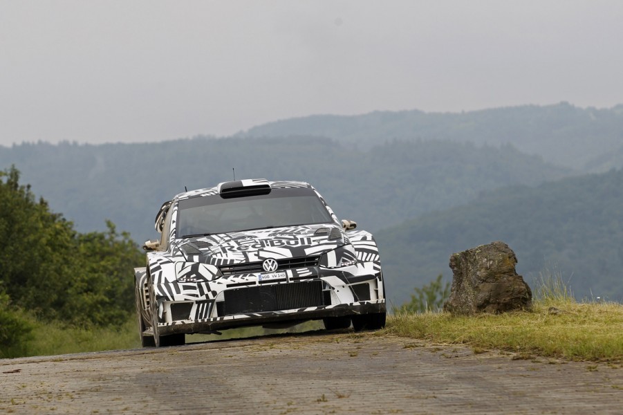 Dieter Depping, Erwin Mombaerts Volkswagen Polo R WRC (2017) Test Baumholder 2016