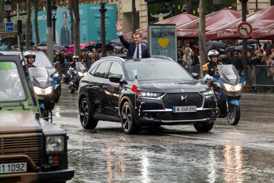 DS 7 Crossback president republique francaise emmanuel macron investiture paris champs elysees - 06