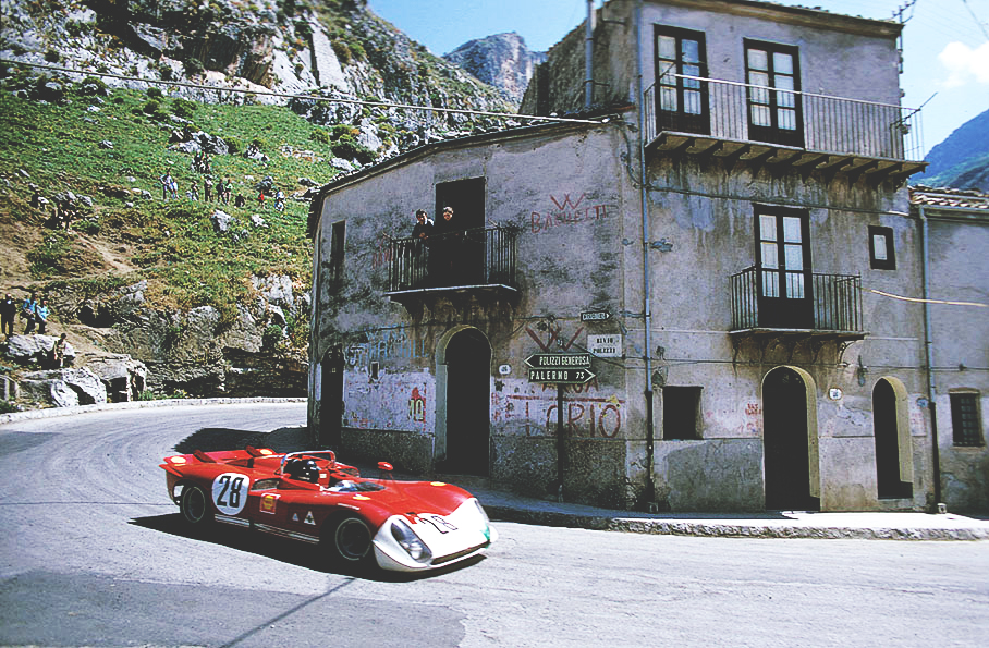 Piers Courage (GB) and Andrea de Adamich (I) in the Alfa Romeo T33/3 entered by Autodelta SpA