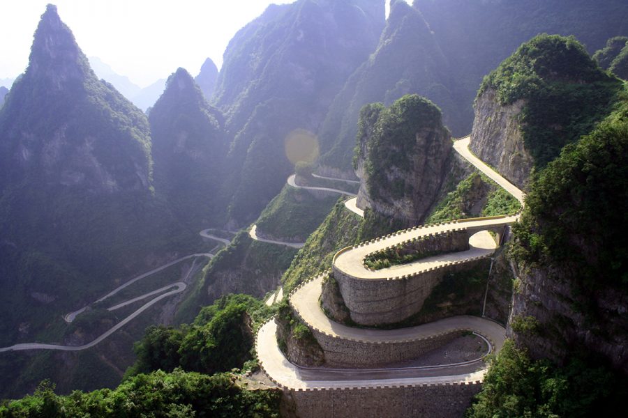 Tianmen road, Tianmen Mountain National Park, Chine