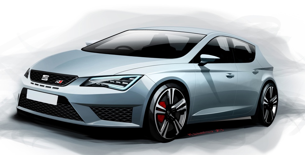 Dessin : Seat Leon Cupra