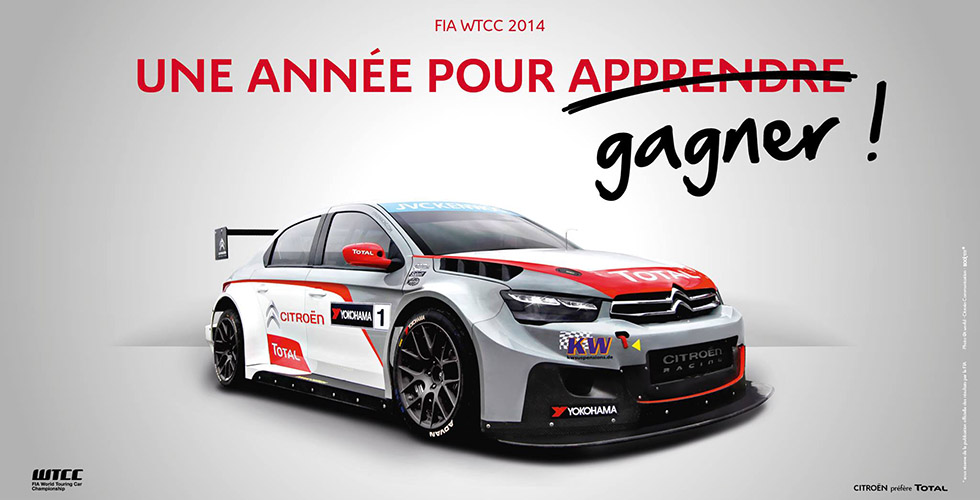 Citroën champion FIA WTCC 2014 : en 4 langues s’il vous plait.