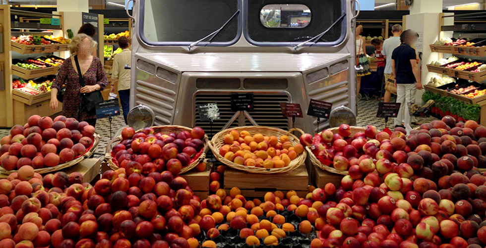 Citroën HY : 5 fruits et légumes à la Grande Epicerie