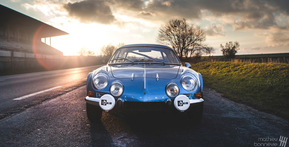 Alpine Renault A110 : le shooting photo de Mathieu Bonnevie