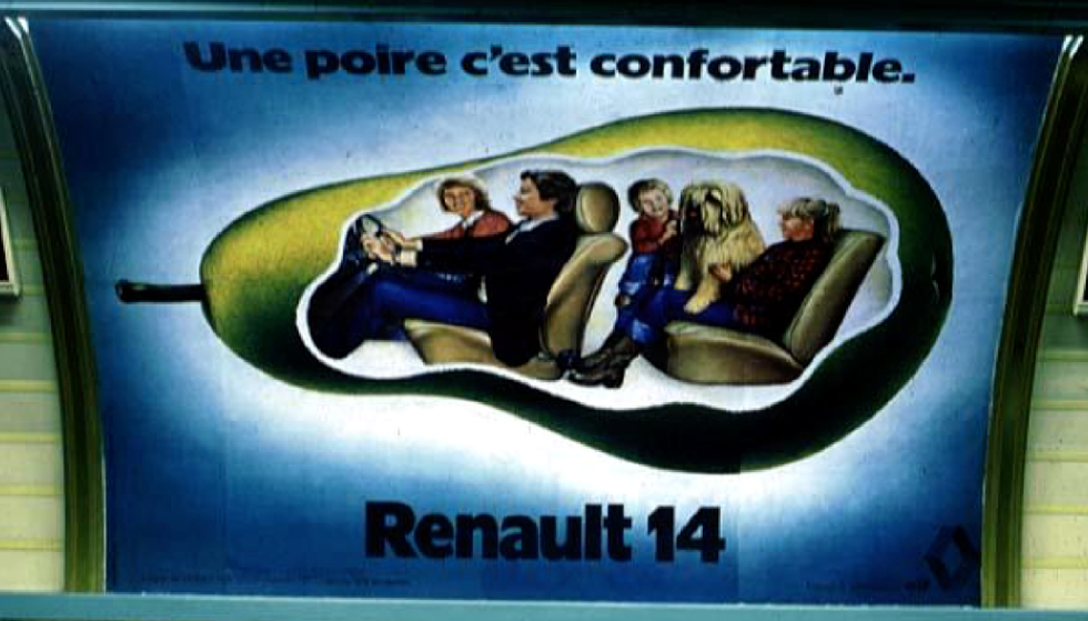 Publicité : la poire de Renault