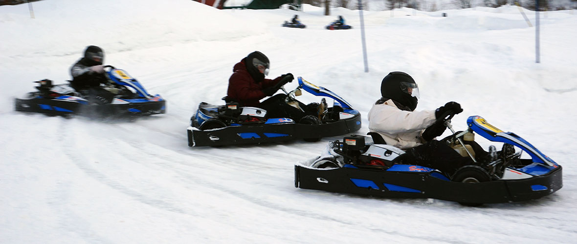 Une session de karting sur glace