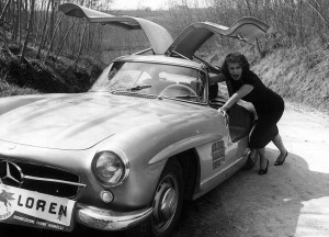 Rally del Cinema 1956 - Sophia Loren Mercedes 300SL Gullwing