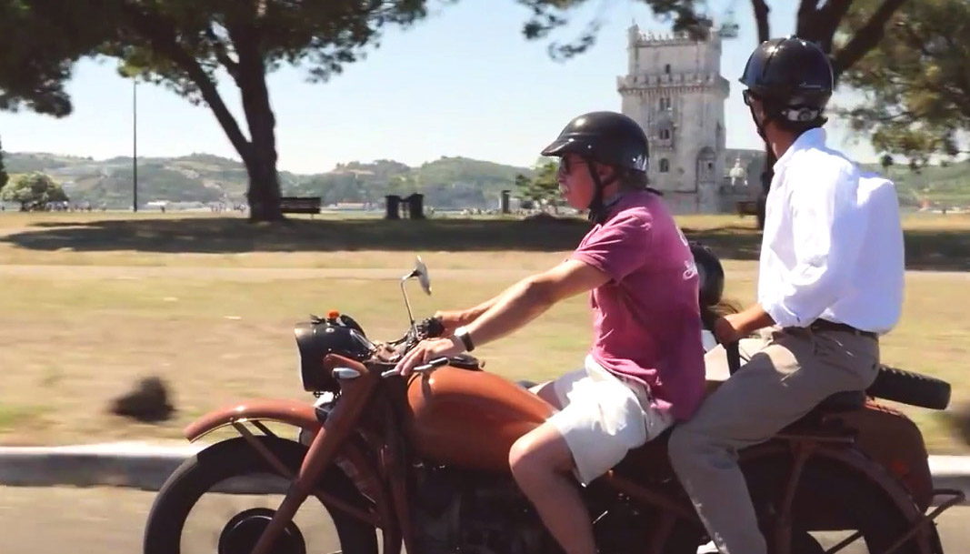 Lisbonne en side-car