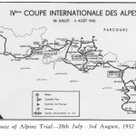 Tracé Coupe des Alpes - Alpine Rally 1932