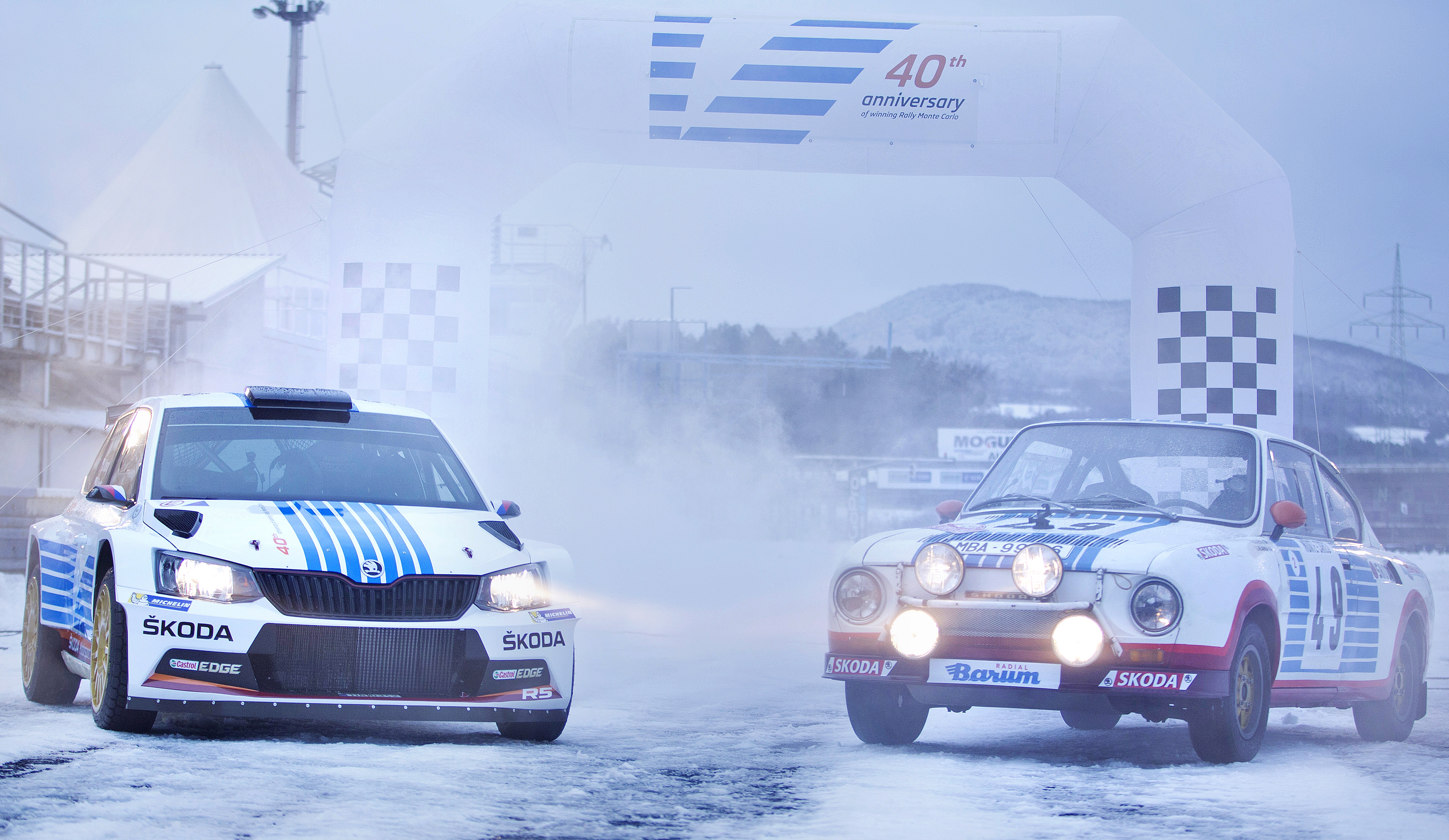 Škoda au Rallye Monte-Carlo : la livrée hommage 1977-2017
