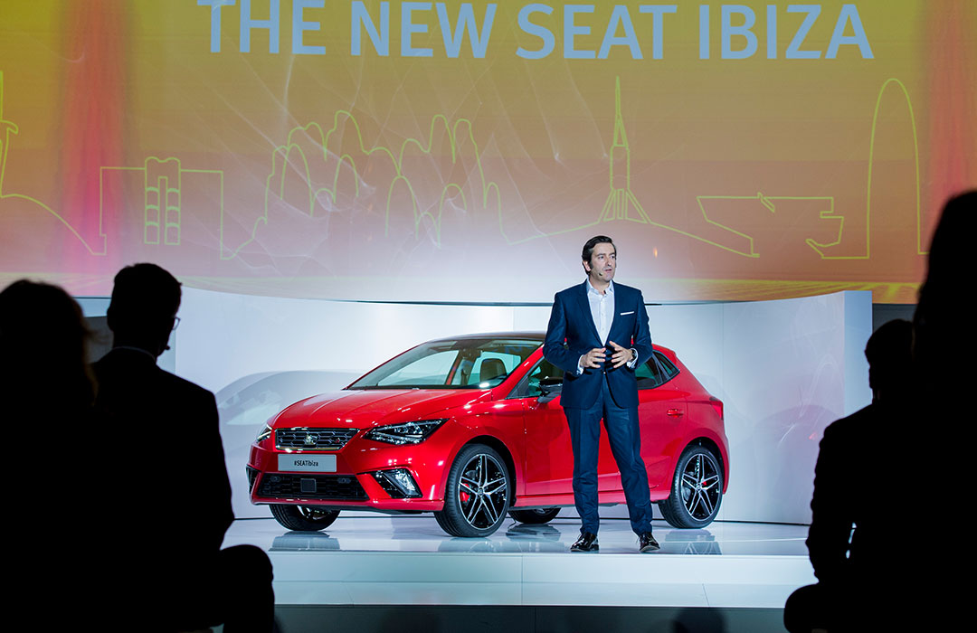 Avec Alejandro Mesonero, autour de la Seat Ibiza