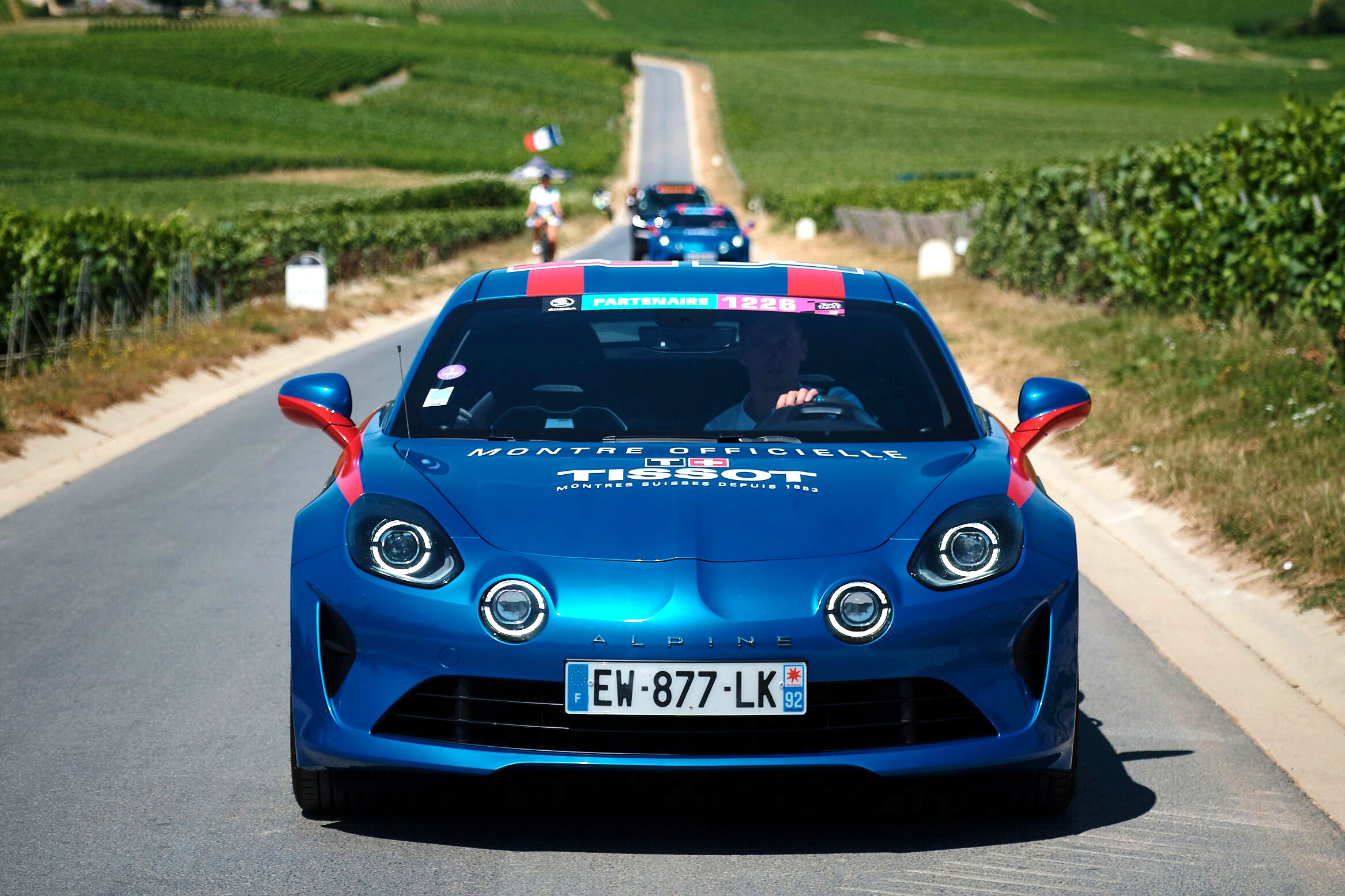 Les Alpine A110 Tissot du Tour de France