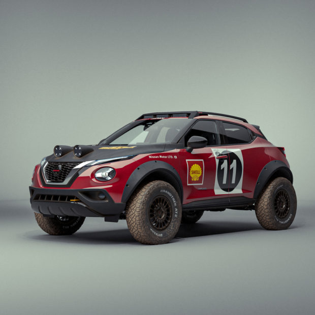 Un Nissan Juke en hommage à la 240Z du Safari Rally