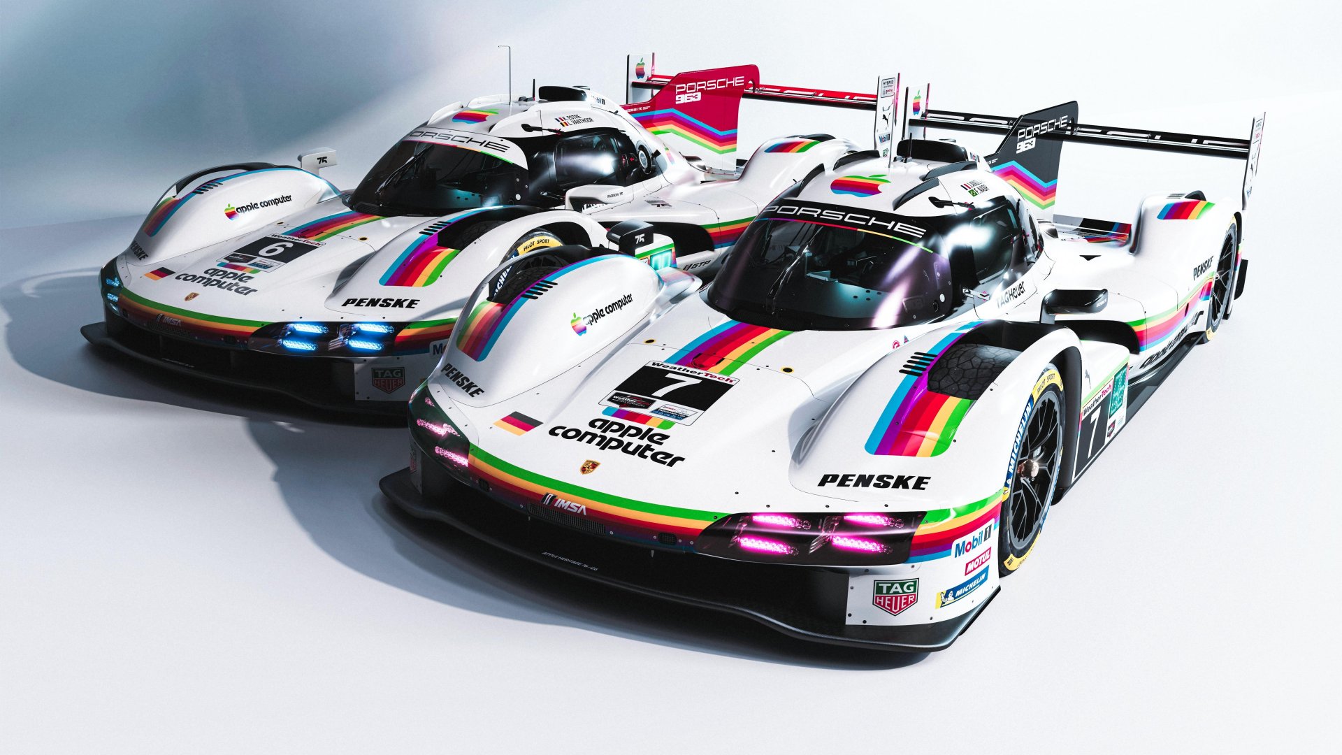 IMSA : Porsche et Apple ressortent la livrée « Rainbow » à Laguna Seca !