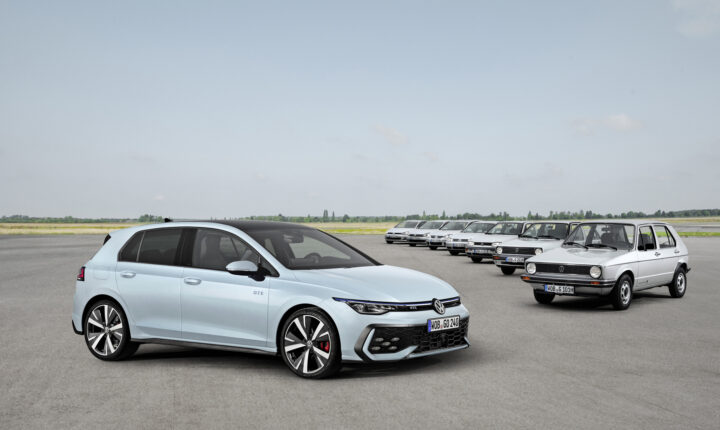 Huit générations de Volkswagen Golf